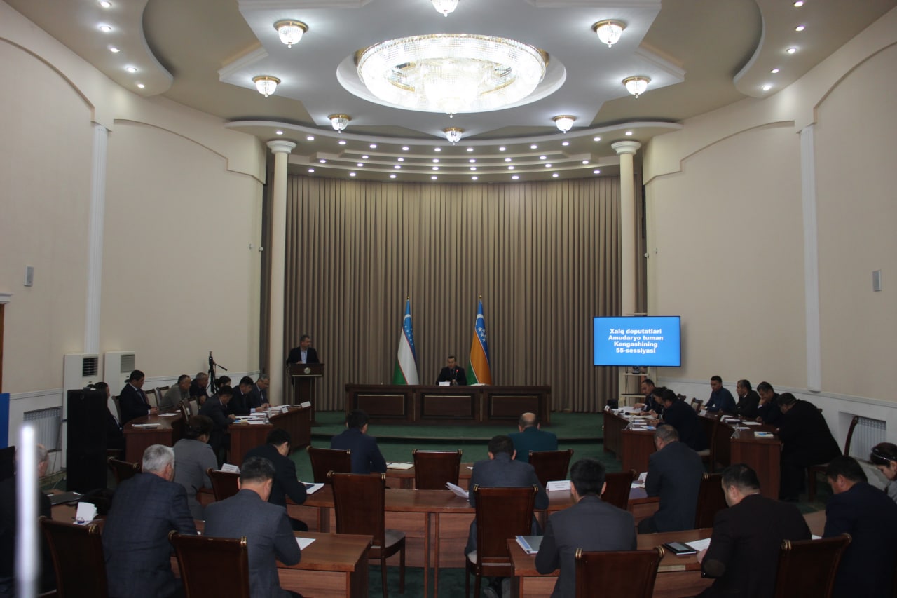 Xalq deputatlari Amudaryo tuman Kengashining 55-sessiyasi to