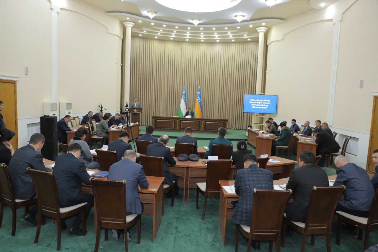 Xalq deputatlari Amudaryo tuman Kengashining 56-sessiyasi to
