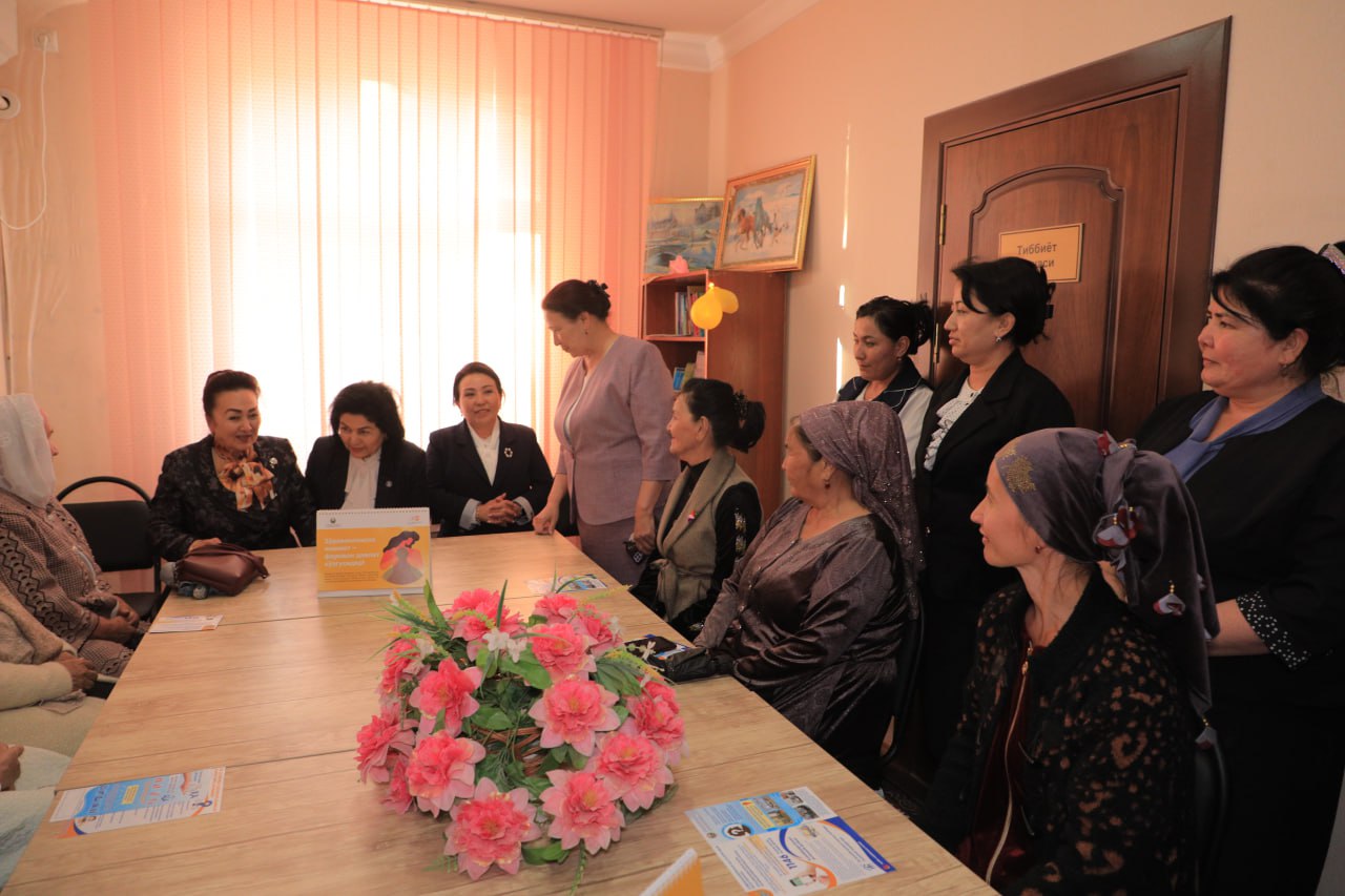 Ishchi guruh vakillari tumandagi Ayollarni reabilitatsiya qi