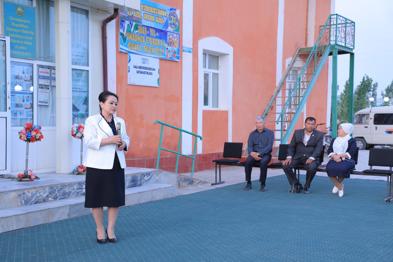 Uyshin madaniyat uyida Referendum targʻibotiga bagʻishlangan