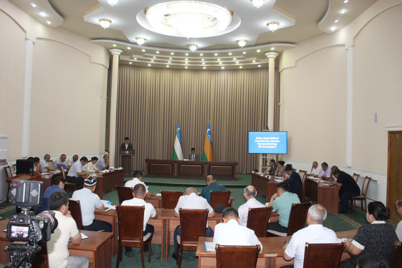 Xalq deputatlari Amudaryo tuman Kengashining 62-sessiyasi to