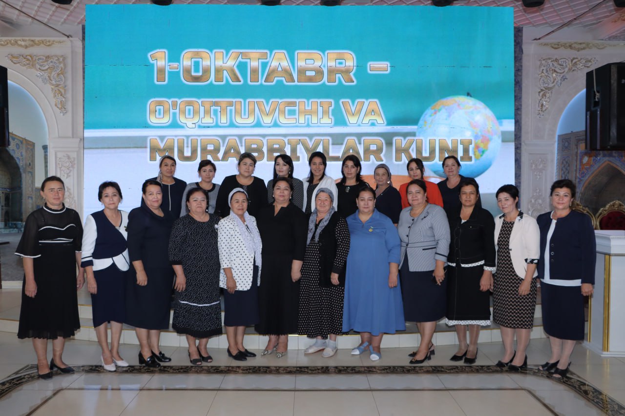 USTOZ VA MURABBIYLAR UChUN BAYRAM TADBIRI OʻTKAZILDI