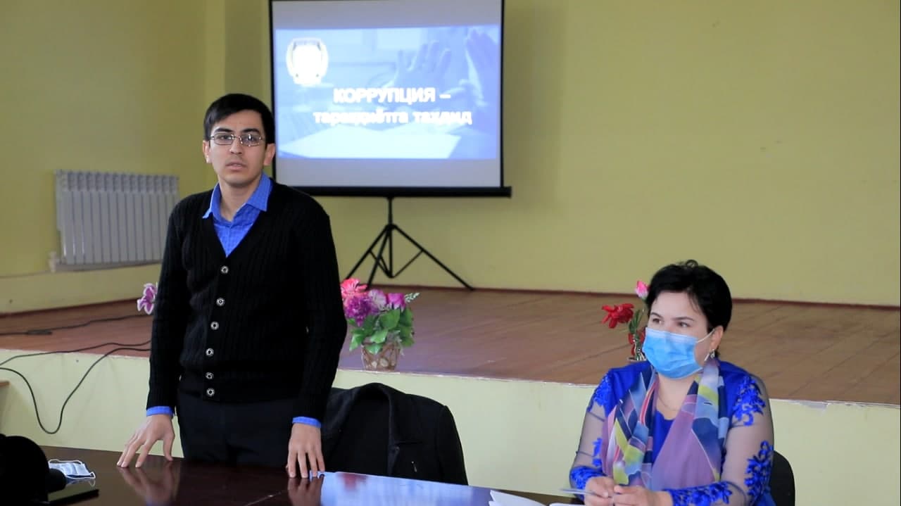 АДЛИЯ БЎЛИМИ ТОМОНИДАН КОРРУПЦИЯГА ҚАРШИ КУРАШИШ БЎЙИЧА ТАРҒ