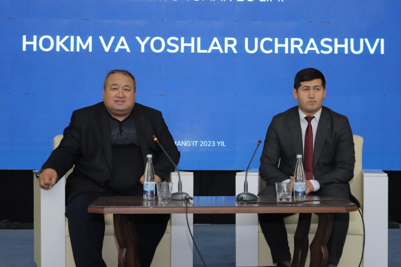 Hokim va yoshlar uchrashuvi boʻlib oʻtdi