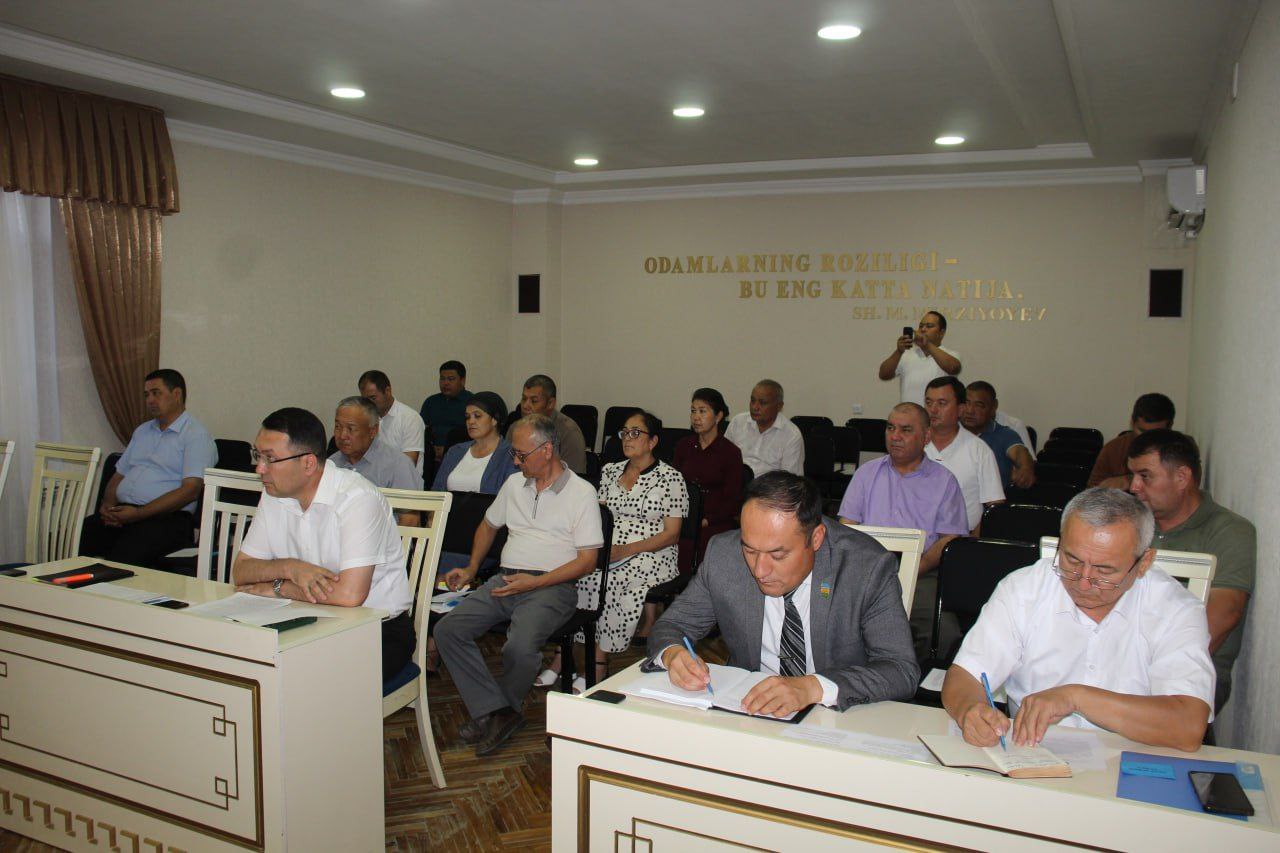 Xalq deputatlari Amudaryo tuman Kengashining 76-sessiyasi to