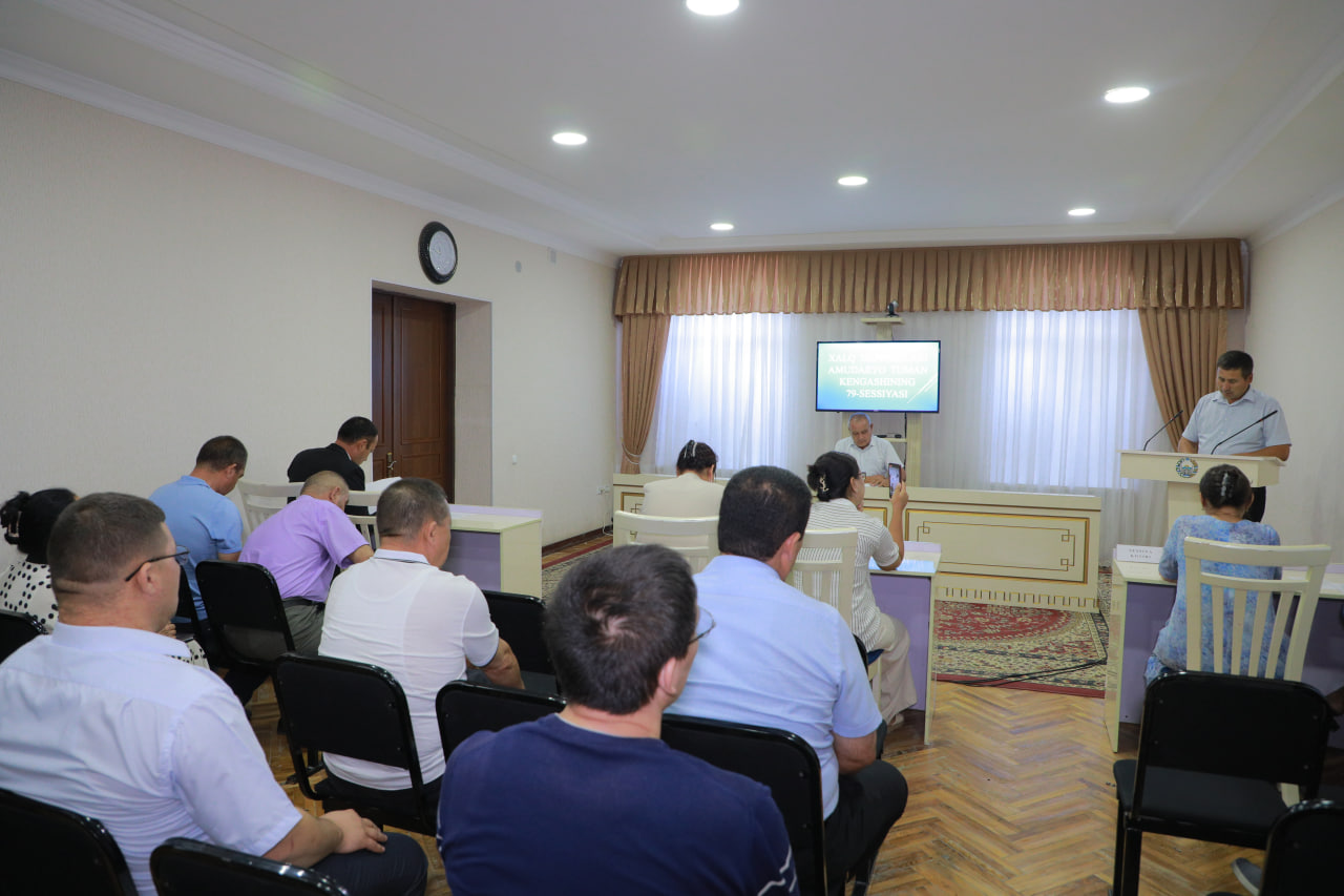 Xalq deputatlari Amudaryo tuman kengashining navbatdagi 79-s