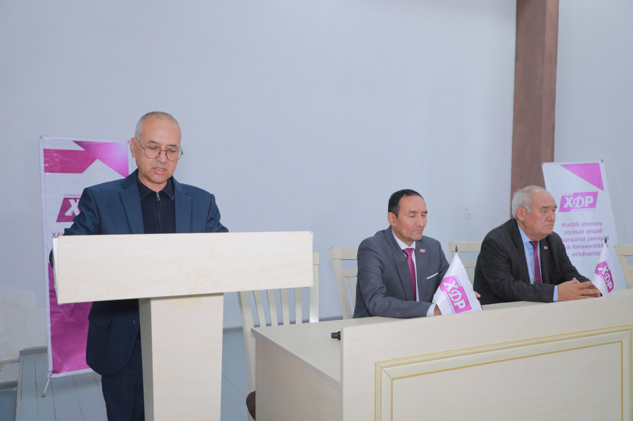 Туман Тиббиёт бирлашмасида ЎзХДПнинг сайловолди ташвиқот тад