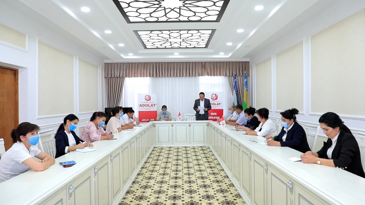 OʻZBEKISTON “ADOLAT” SDP AMUDARYo TUMAN KENGAShINING IV PLEN