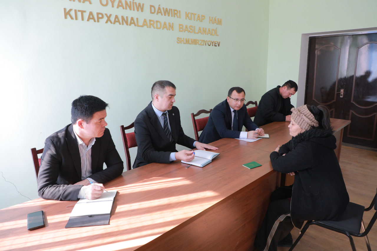 Суд-ҳуқуқ масалалари юзасидан сайёр қабул ўтказилди