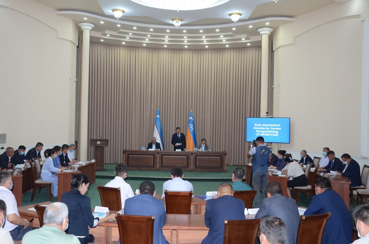 Xalq deputatlari Amudaryo tuman Kengashining 37-sessiyasi to