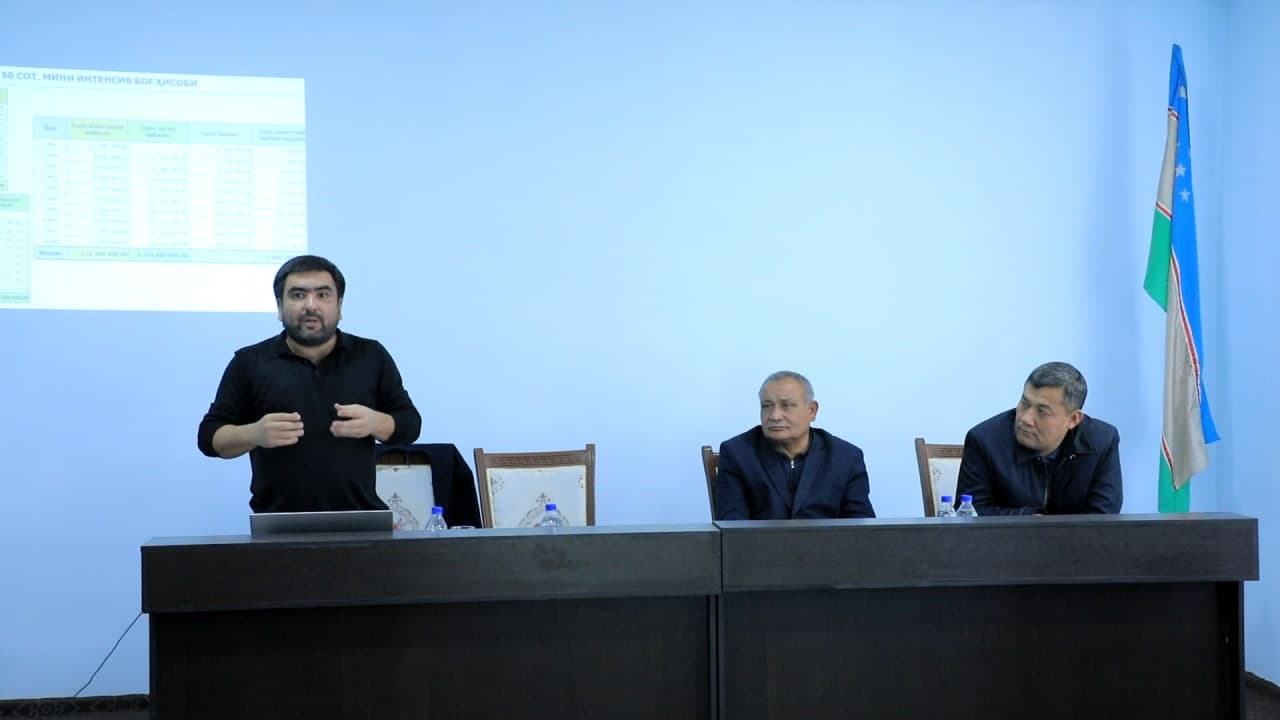 Qilichboy ovulida bogʻdorchilik sohasi rivojiga bagʻishlanga