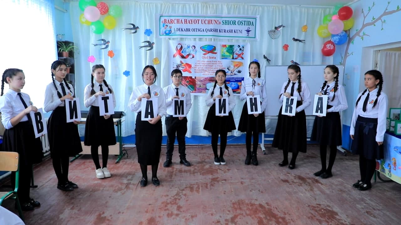 БУТУНЖАҲОН ОИТСГА ҚАРШИ КУРАШИШ КУНИ МУНОСАБАТИ БИЛАН ТАДБИР