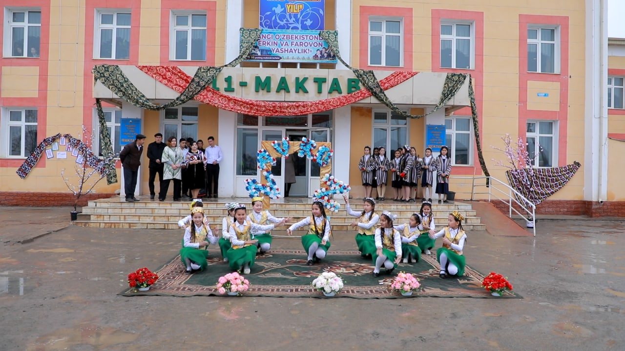 11-SONLI MAKTABDA NAVROʻZ BAYRAMIGA BAGʻIShLANGAN SAYIL OʻTK
