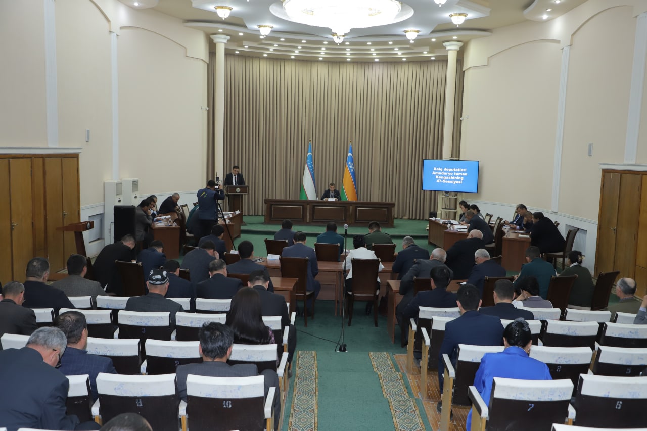 Xalq deputatlari Amudaryo tuman Kengashining 47-sessiyasi to