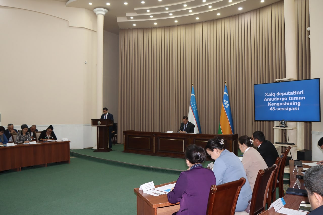 Xalq deputatlari Amudaryo tuman Kengashining 48-sessiyasi to