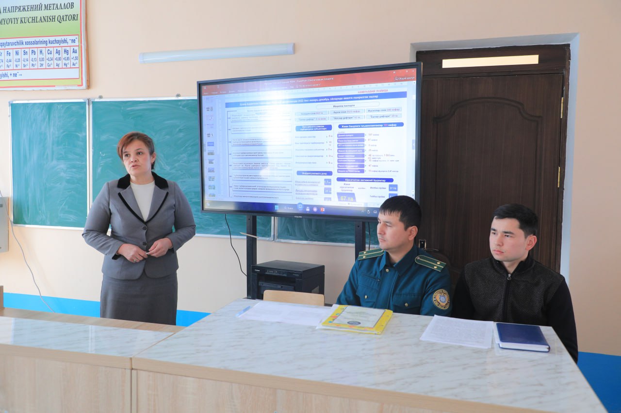 ҲОКИМ ЁРДАМЧИСИ АҲОЛИГА ҲИСОБОТ БЕРДИ