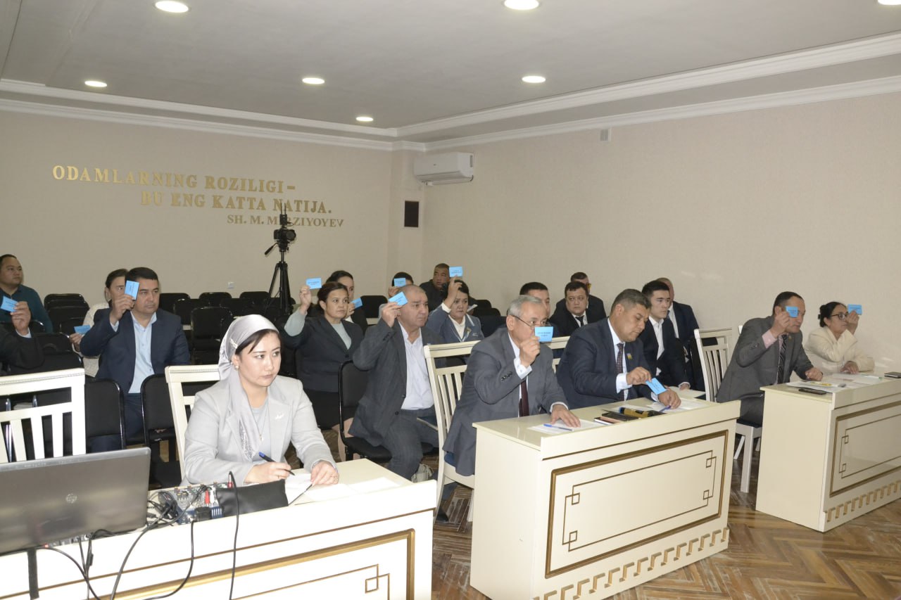 Xalq deputatlari Amudaryo tuman Kengashining 66-sessiyasi to