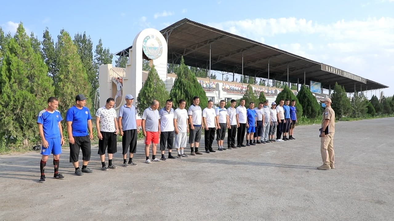 ҚЎРИҚЛАШ ХИЗМАТИ ХОДИМЛАРИ ЎРТАСИДА СПОРТ МУСОБАҚАЛАРИ ЎТКАЗ