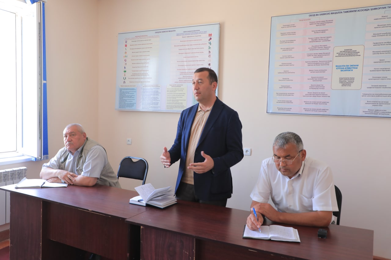 Beshtom mahalla fuqarolar yigʻinida “Hokim va yoshlar uchras