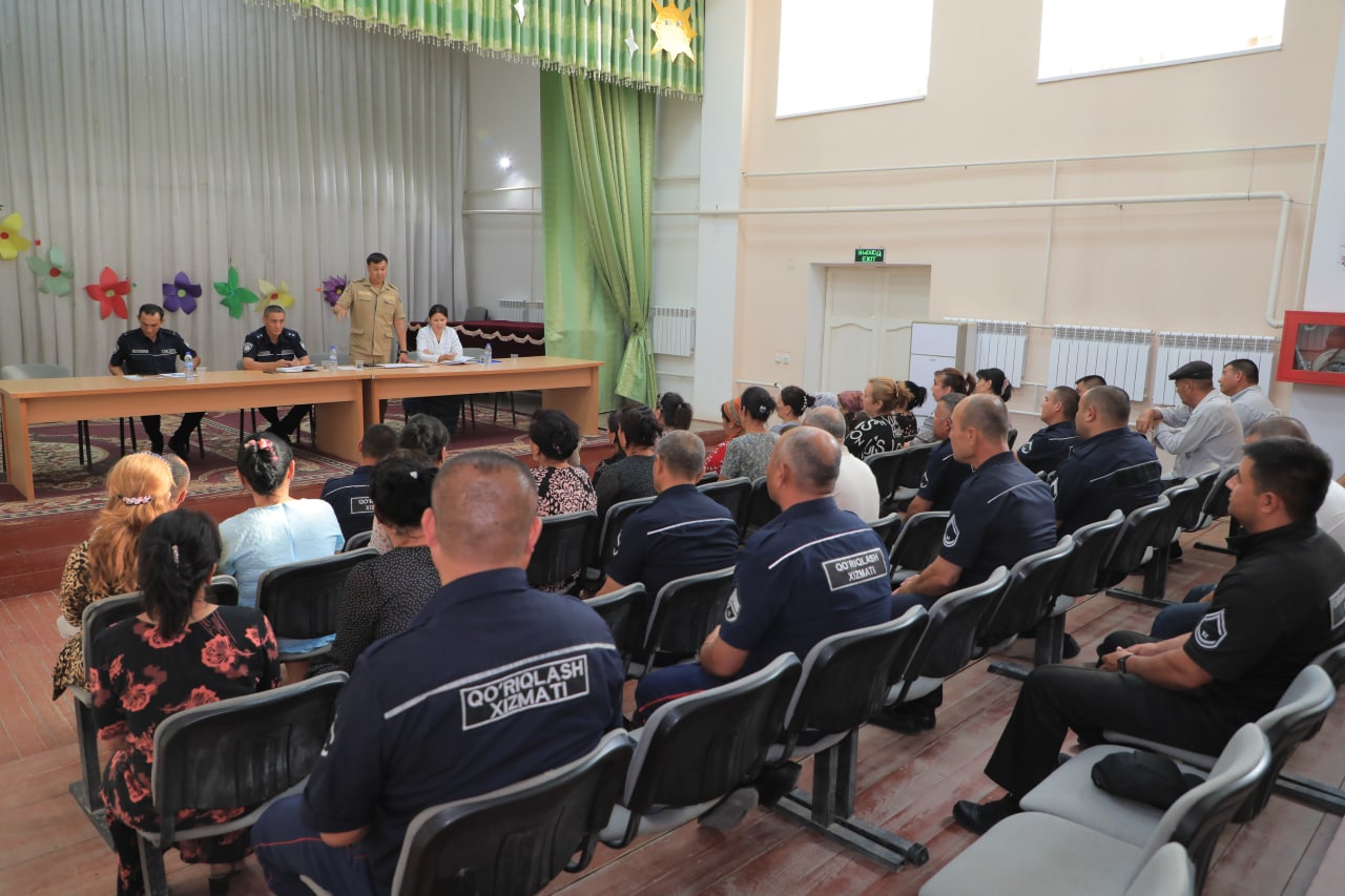 Амударё тумани Қўриқлаш бўлими ходимлари ва уларнинг оила аъ