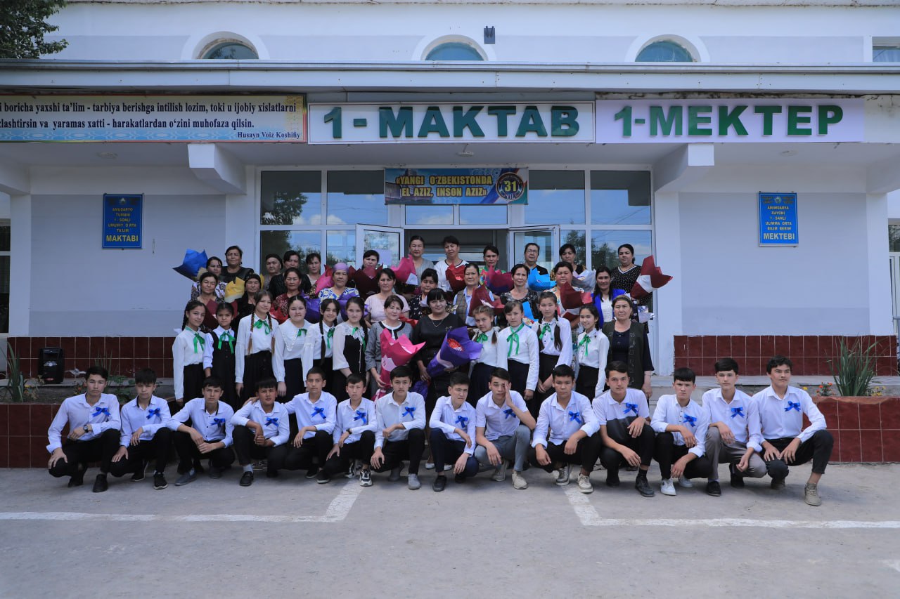 1-sonli maktabda “Kelajagimsan, farzandim!” nomli noananaviy majlis oʻtkazildi