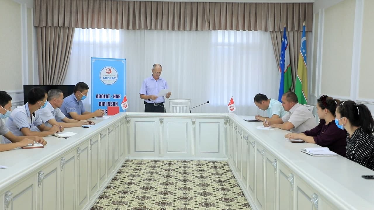 Oʻzbekiston “Adolat” sotsial-demokratik partiyasi tuman keng