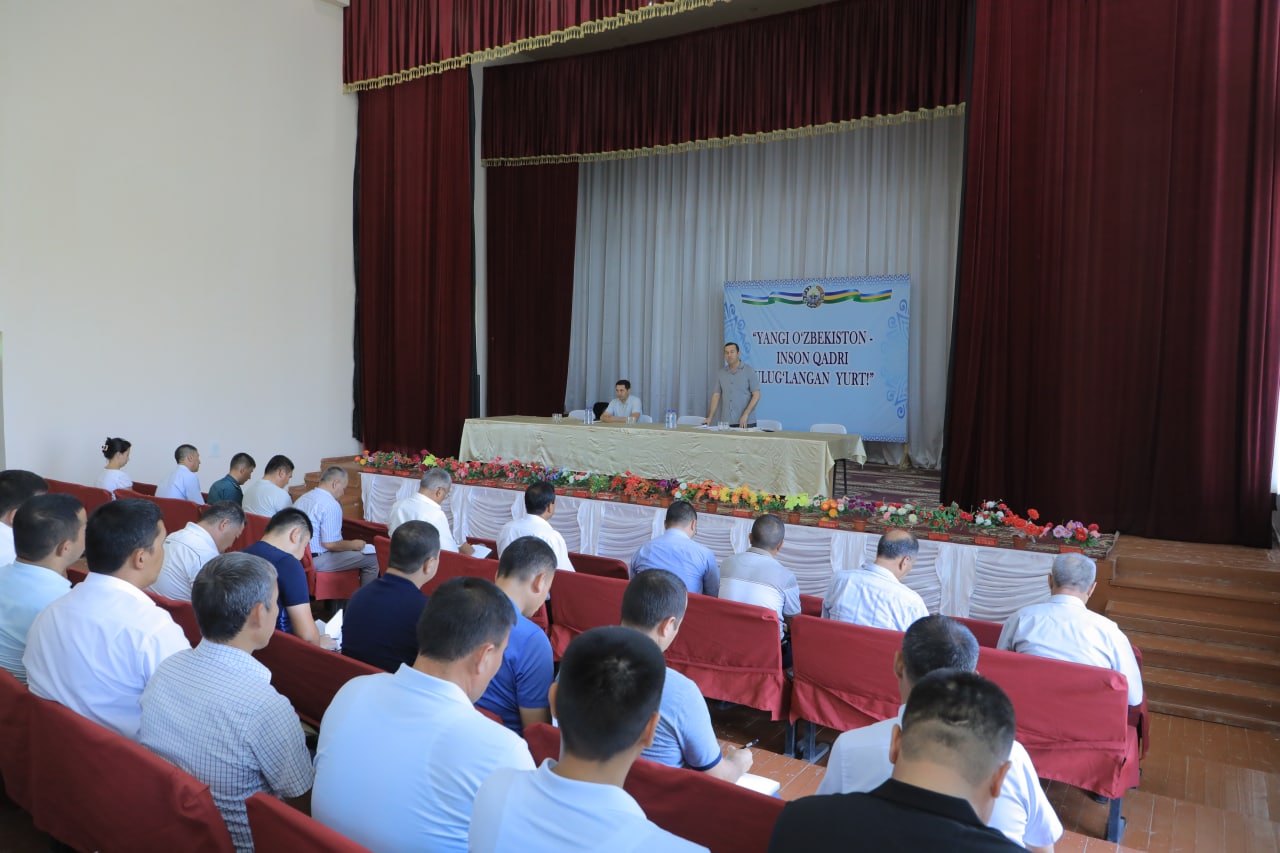 1-sektor hududida “Ogohlik−davr talabi” mavzusida yigʻilish 