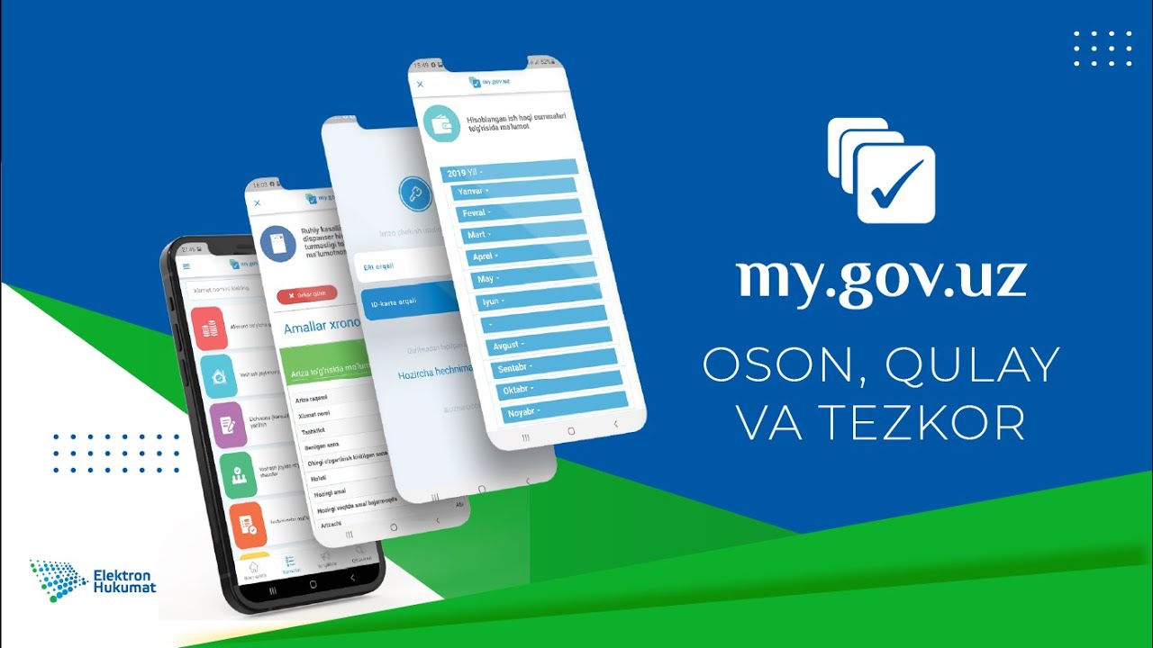 “MY.GOV.UZ” ТИЗИМИ ҚУЛАЙ ВА ТЕЗКОР