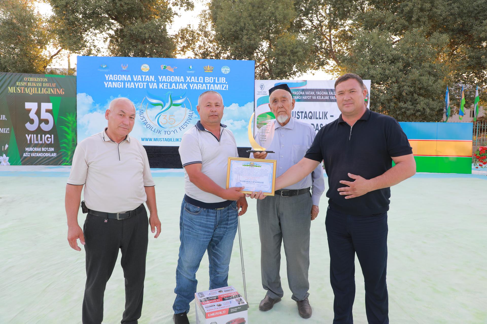 Oybek nomli mahallada “Mustaqillik toʻyi” festivali oʻtkazildi