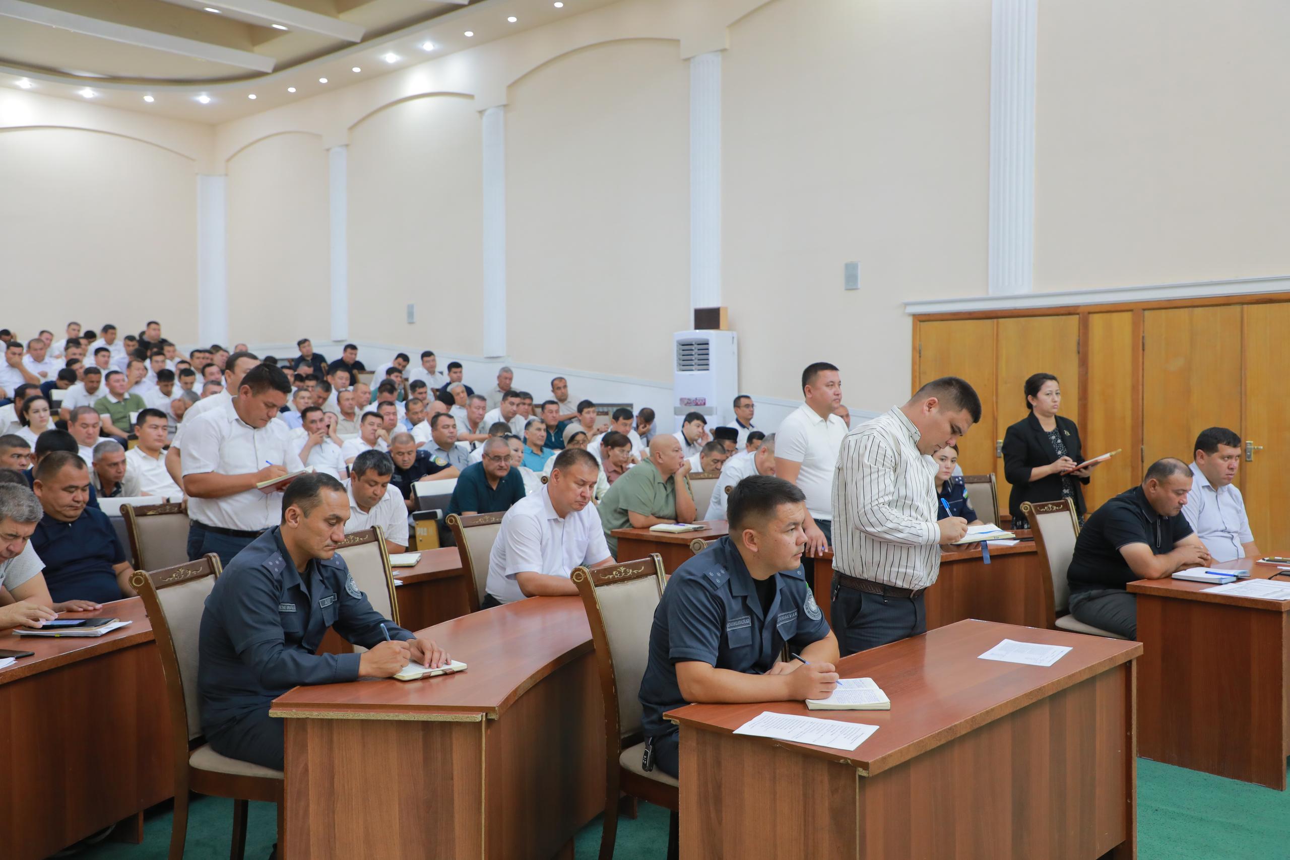 Амударё туманида ҳуқуқни муҳофаза қилувчи органлар фаолияти таҳлил қилинди