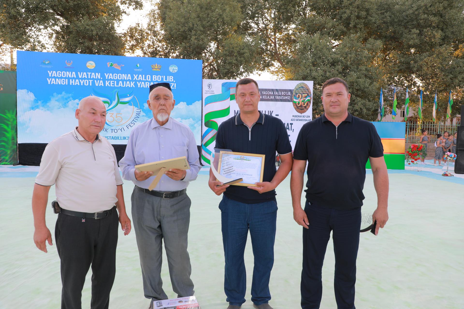 Oybek nomli mahallada “Mustaqillik toʻyi” festivali oʻtkazildi