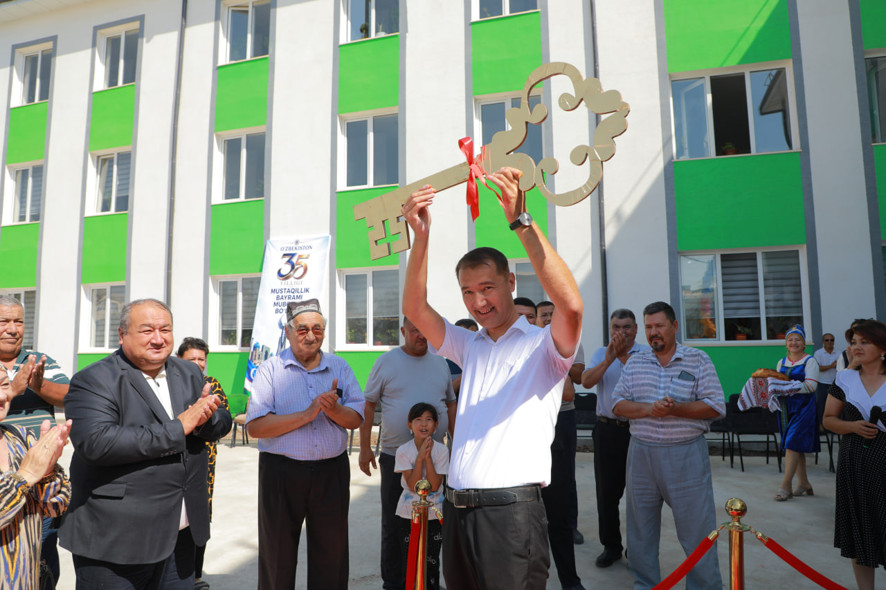 Bayram arafasida yangi binolar foydalanshga topshirildi
