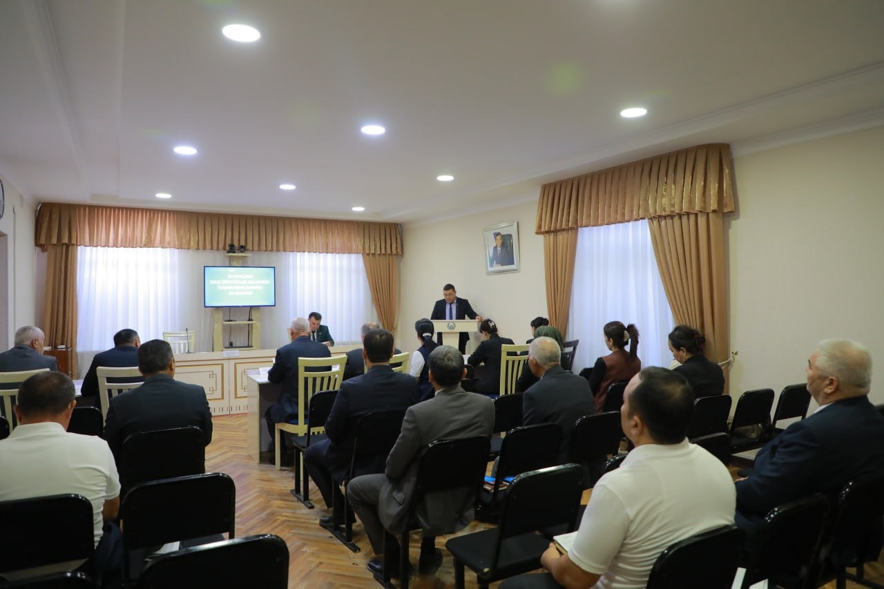 Xalq deputatlari Amudaryo tuman Kengashining navbatdagi 24-sessiyasi haqida axborot