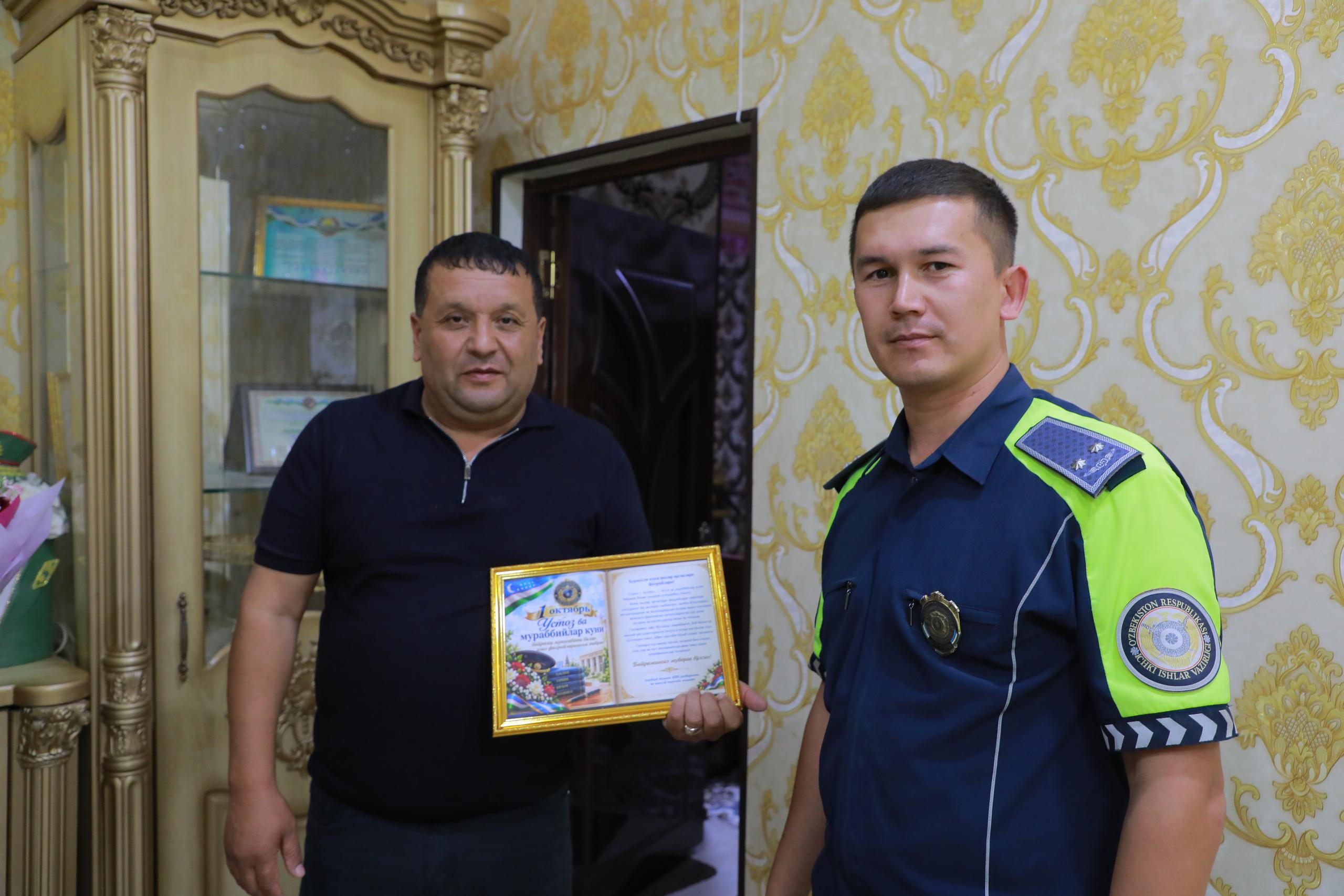 Йўл ҳаракати хавфсизлиги: кундалик хизмат ва устоз қадри