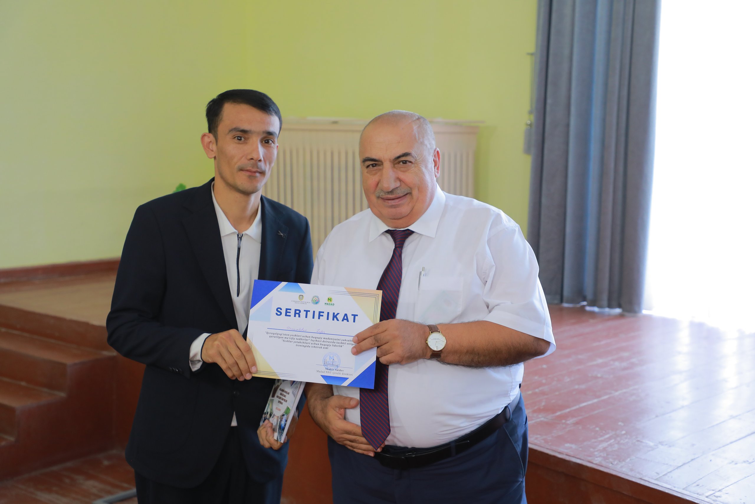 «Yoshlar va qonun» mavzusida seminar-trening oʻtkazildi