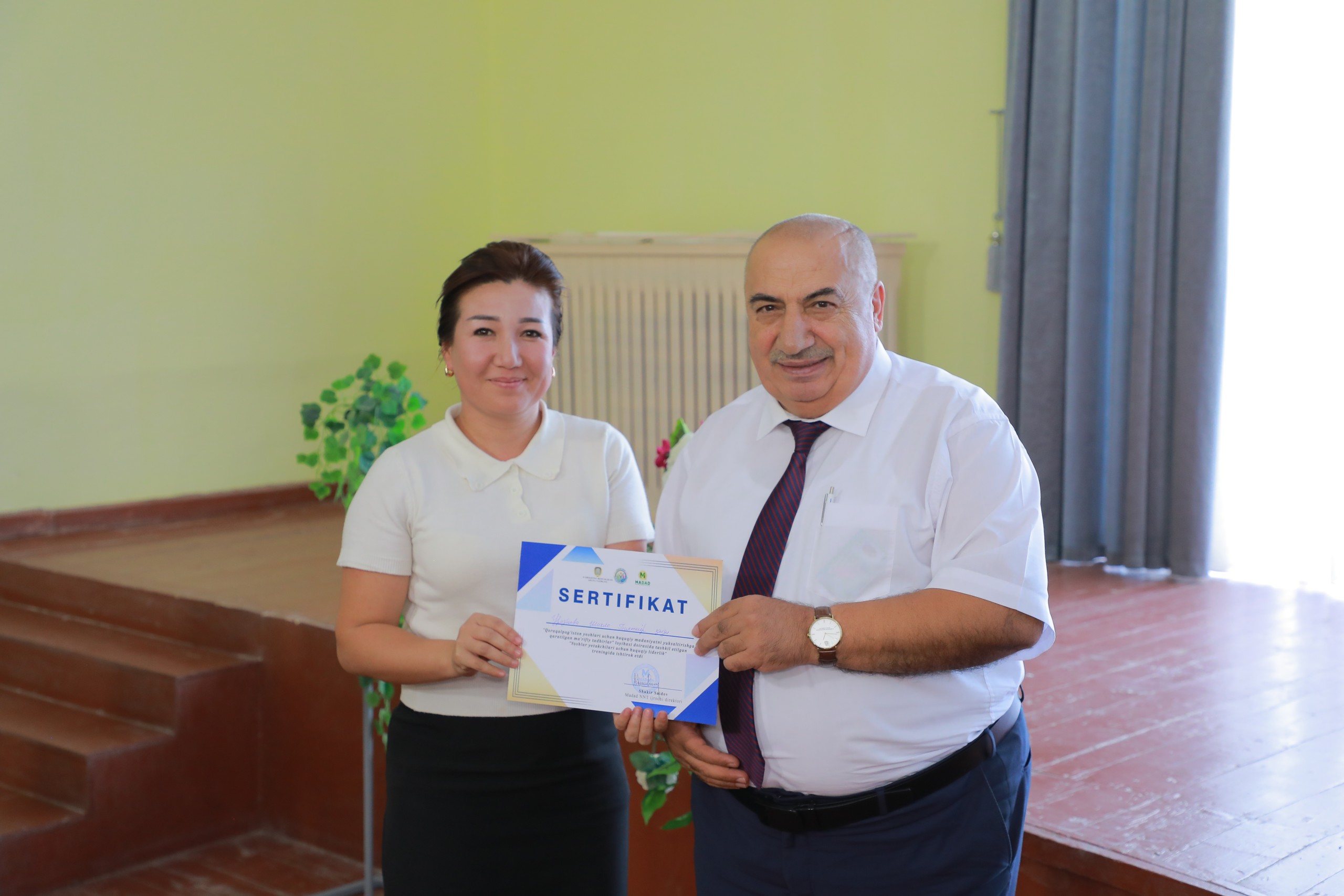 «Yoshlar va qonun» mavzusida seminar-trening oʻtkazildi