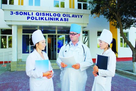 ҚИШЛОҚ ОИЛАВИЙ ПОЛИКЛИНИКАСИДА ҚУЛАЙ ШАРОИТЛАР ЯРАТИЛДИ