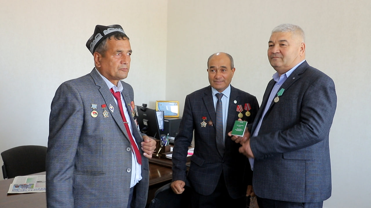 Taʼlim sohasi ilgʻorlari “VETERAN” faxriy baynalmilal jangchilar Uyushmasi tomonidan mukofotlandi